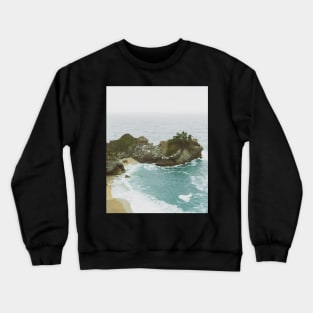 California beach, Ocean, Coast, Beach art, Water Crewneck Sweatshirt